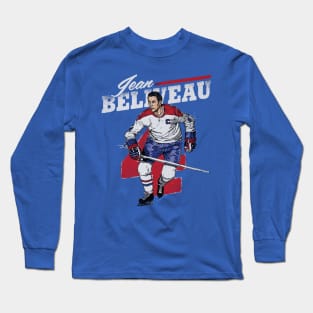 Jean Beliveau Montreal Retro Long Sleeve T-Shirt